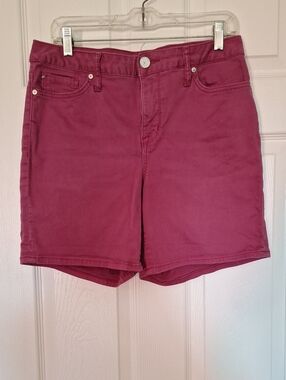 7 For All Mankind Pink Bermuda Shorts
